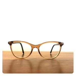 Tom Ford brown modified cat eye glasses